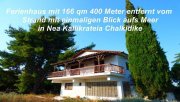 Nea Kallikrateia Chalkidike Ferienhaus mit 166 qm 400 Meter entfernt vom Strand mit einmaligen Blick aufs Meer in Nea Kallikrateia Chalkidike Haus kaufen