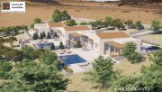 Erfi Kreta, Erfi /Rethymno 3 einstöckige Häuser (Projekt) mit Privatpools und Meerblick Haus kaufen
