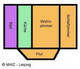 Leipzig helle, sonnige und ruhig gelegene sowie möblierte Zweiraumwohnung Wohnung mieten
