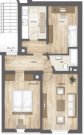 Leipzig * Kleine und günstige DG 3-Zimmerwohnung mit Wannenbad, EBK und Laminat in ruhiger Lage! * Wohnung mieten