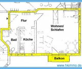 Diebzig 1-Raumwohnung mit Balkon in Arensdorf bei Köthen Wohnung mieten