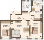 Chemnitz Große 3-Zimmer mit Laminat, Wintergarten und Wanne in ruhiger Lage Wohnung mieten