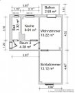 Halsbrücke 2-Zimmer-Etagenwohnung, ruhige Wohnlage, mit Balkon in Halsbrücke Wohnung mieten
