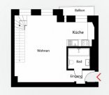 Berlin 2 Zi. Maisonette Wohnung mit großer Terrasse im ruhigen Hinterhaus in Berlin Prenzlauer Berg Wohnung mieten