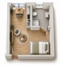 Hennickendorf Freundliche, offene Wohnanlage für Senioren:
1-Zimmer-Wohnung mit Bad und Küchenzeile - barrierefrei Wohnung mieten